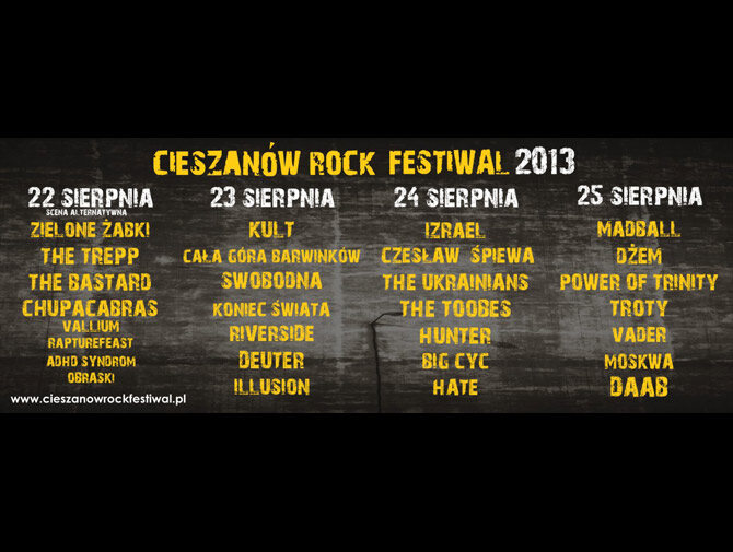 Cieszanów Rock Festiwal (fot. mat. prasowe)