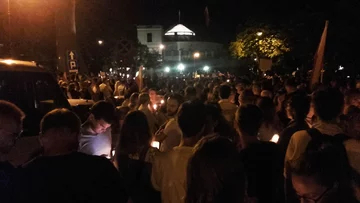 Protest przeciwników zmian w sądownictwie 