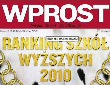 Miniatura: Ranking Szkół Wyższych "Wprost" już w...