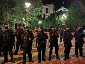 Demonstracja po przyjęciu „lex TVN” przez Sejm, 11.08 