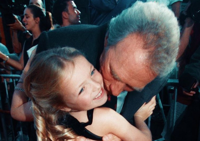Clint Eastwood z córką 