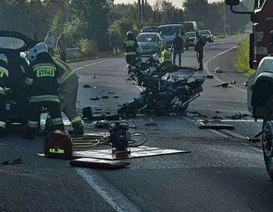 Miniatura: Tragiczny wypadek z udziałem motocyklisty....