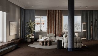 Apartament z widokiem na park, projekt Modeko Studio