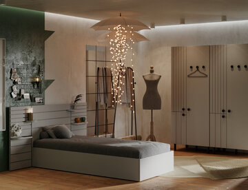 Kolekcja mebli dla młodych dorosłych Match, proj. Grynasz Studio 