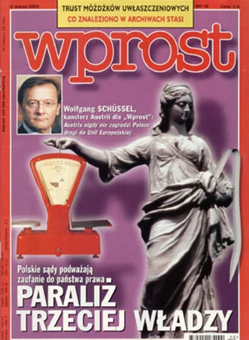 Okładka tygodnika Wprost nr 10/2000 (901)