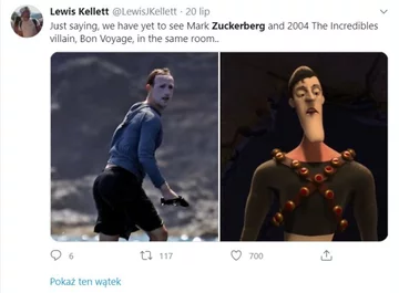 Mark Zuckerberg jako surfer i mem 