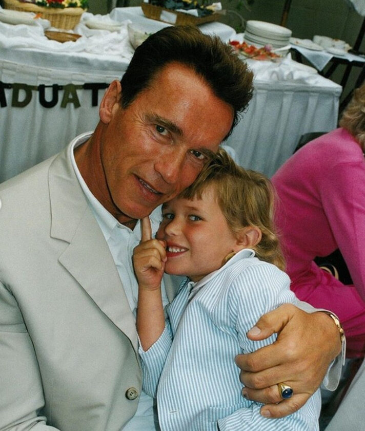 Arnold Schwarzenegger i jego syn Christopher 