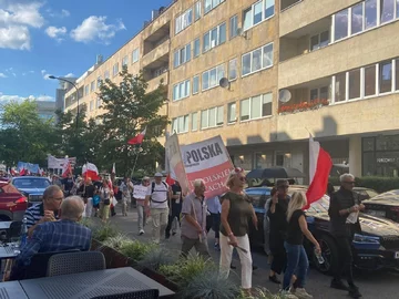 Protest w Warszawie 