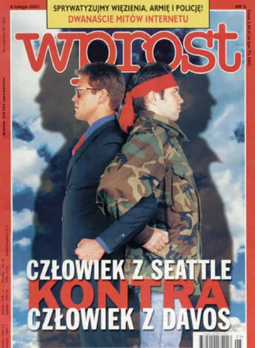 Okładka tygodnika Wprost nr 5/2001 (949)