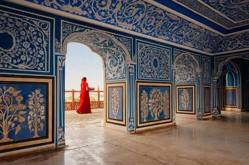 Wnętrza apartamentu pałacu w Jaipur. Do wynajęcia na Airbnb 