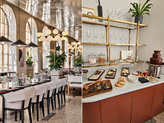 The interior of The Gate restaurant in Wrocław