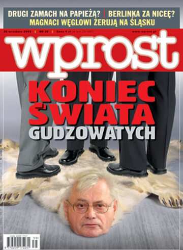 Okładka tygodnika Wprost nr 39/2003 (1087)