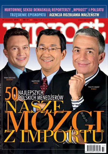 Okładka tygodnika Wprost nr 37/2003 (1085)