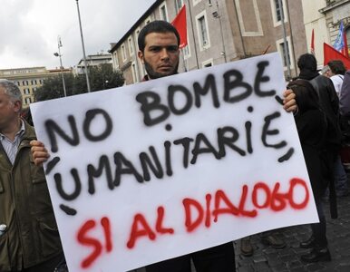 Miniatura: "Wojna humanitarna nie istnieje". Włosi...