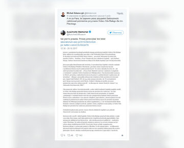 Wymiana zdań między dziennikarzem TVP a&nbsp;Muzeum Auschwitz