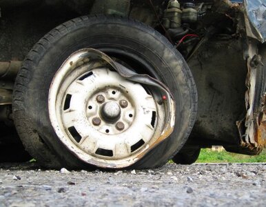 Miniatura: Wypadek na krajowej "19" - droga zablokowana