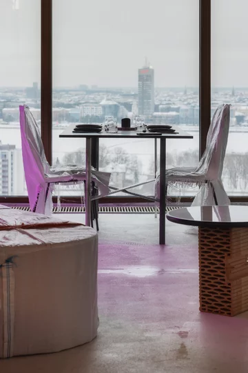 Venue 54 pop up Restaurant, Ryga. Projekt: Open AD 