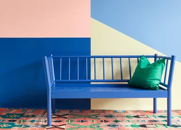 Kolor niebieski we wnętrzu 