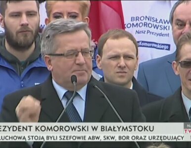 Miniatura: Komorowski: Idziemy do zwycięstwa środkiem...