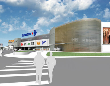 Miniatura: Centrum handlowe Carrefour w Olsztynie...