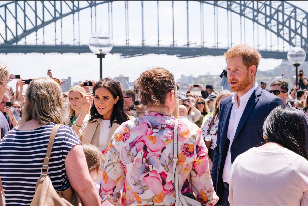 Para książęca podczas wizyty w Australii 