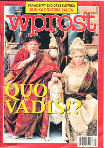 Okładka tygodnika Wprost nr 35/2001 (979)