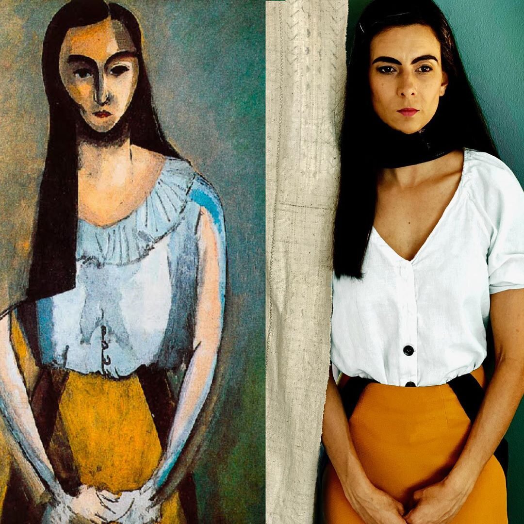 Hema Patel odtworzyła obraz Henriego Matisse'a – „The Italian Woman” 