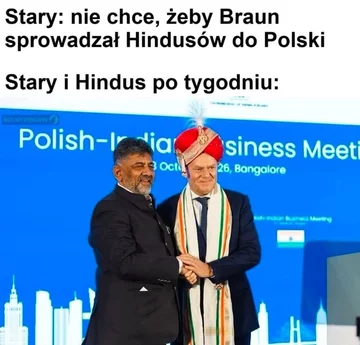 Mem z Tuskiem w turbanie 