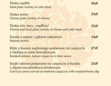 Miniatura: Poznańska restauracja miała w menu... raka...