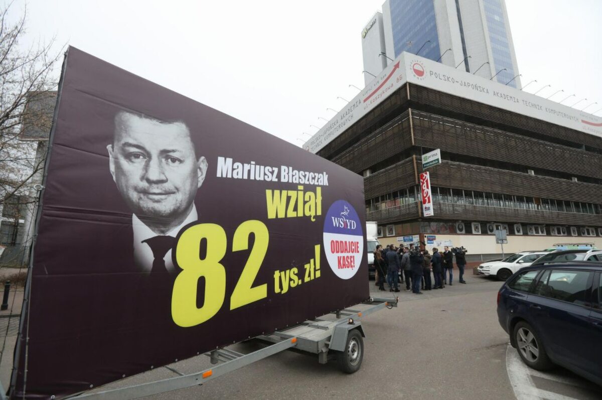 Billboard z Mariuszem Błaszczakiem 
