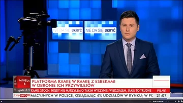 Paski informacyjne w TVP Info 