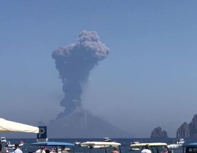 Miniatura: Erupcja wulkanu Stromboli. Nagrania...