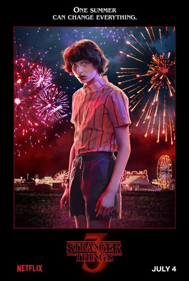 Plakat zapowiadający trzeci sezon "Stranger Things"
