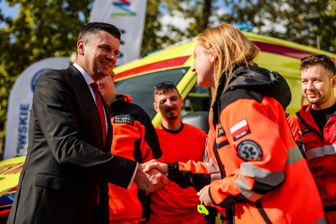 Marszałek województwa małopolskiego Łukasz Smółka