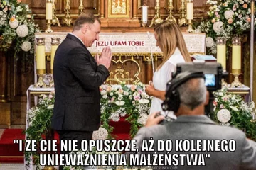 Mem po kolejnym ślubie kościelnym Jacka Kurskiego 