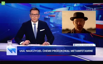 Mem po materiale Wiadomości TVP 