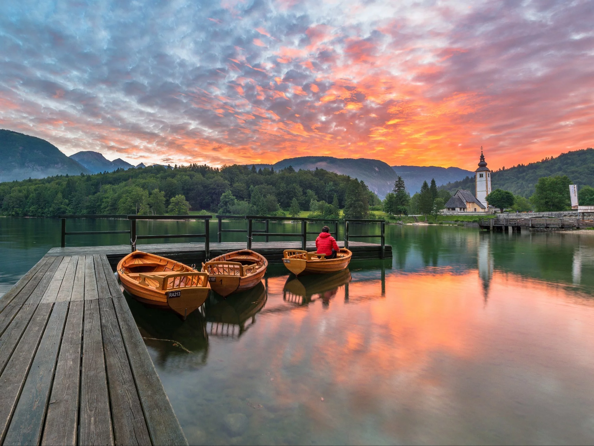 Jezioro Bohinj w Słowenii