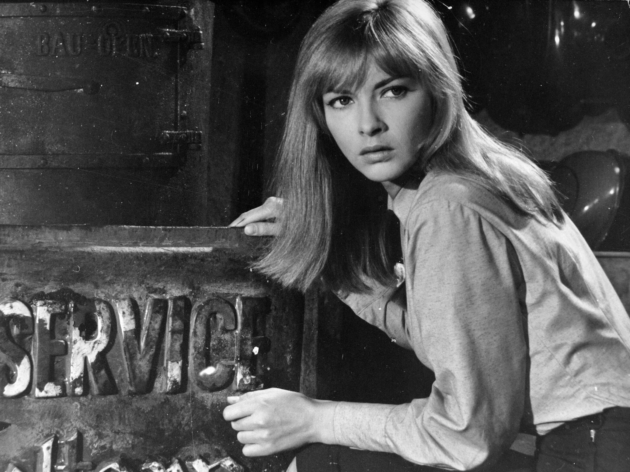 1966. Kadr z filmu „Bumerang” w reżyserii Leona Jeannota, n/z Barbara Brylskia