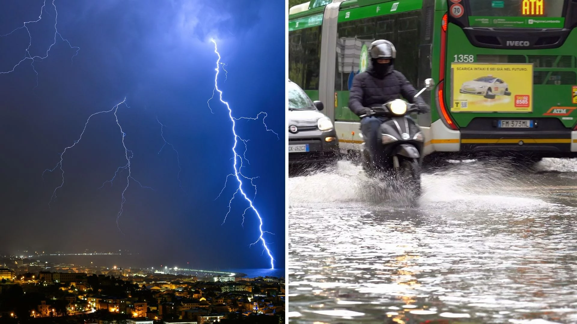 Burze i ulewy we Włoszech, zdjęcie ilustracyjne