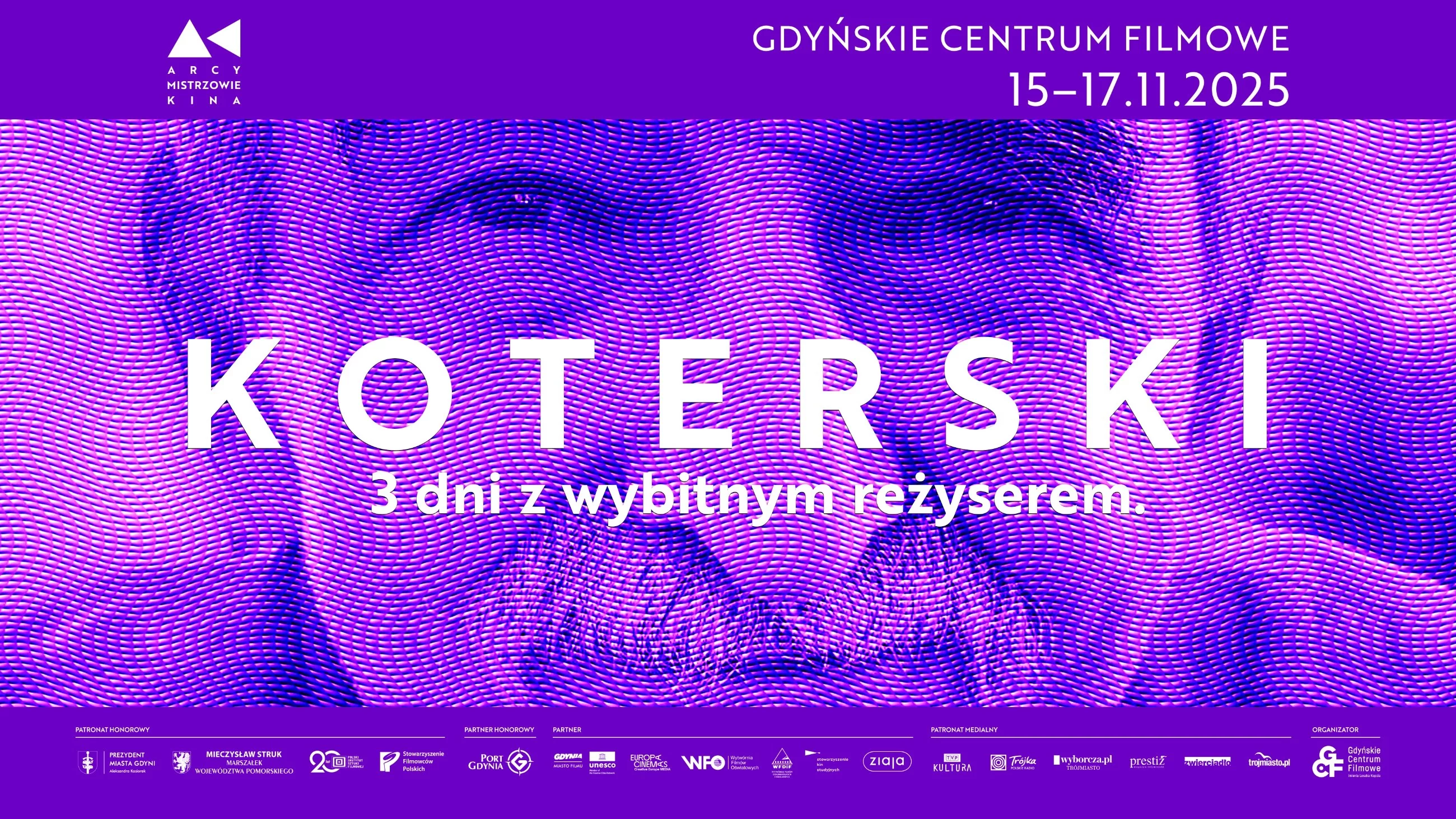 Plakat Festiwalu Arcymistrzowie Kina: Marek Koterski