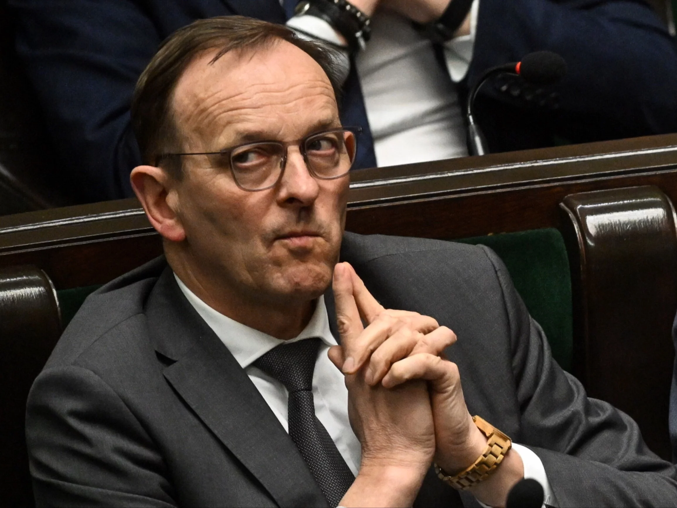 Poseł PiS Edward Siarka na sali plenarnej Sejmu w pierwszym dniu posiedzenia izby w Warszawie