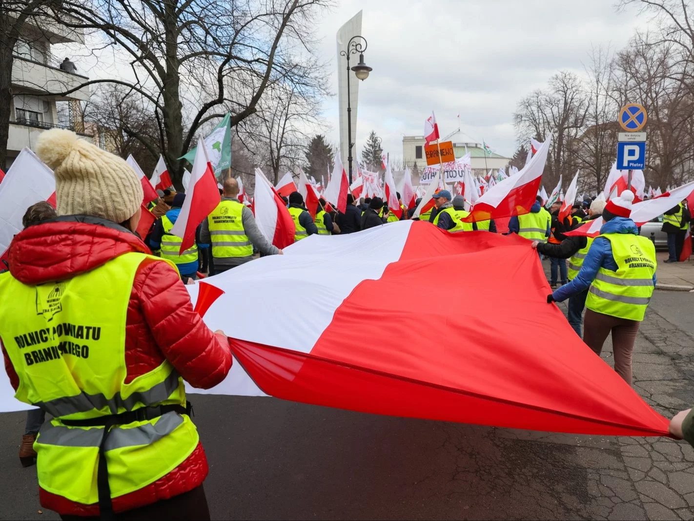 Demonstracja rolników w Warszawie