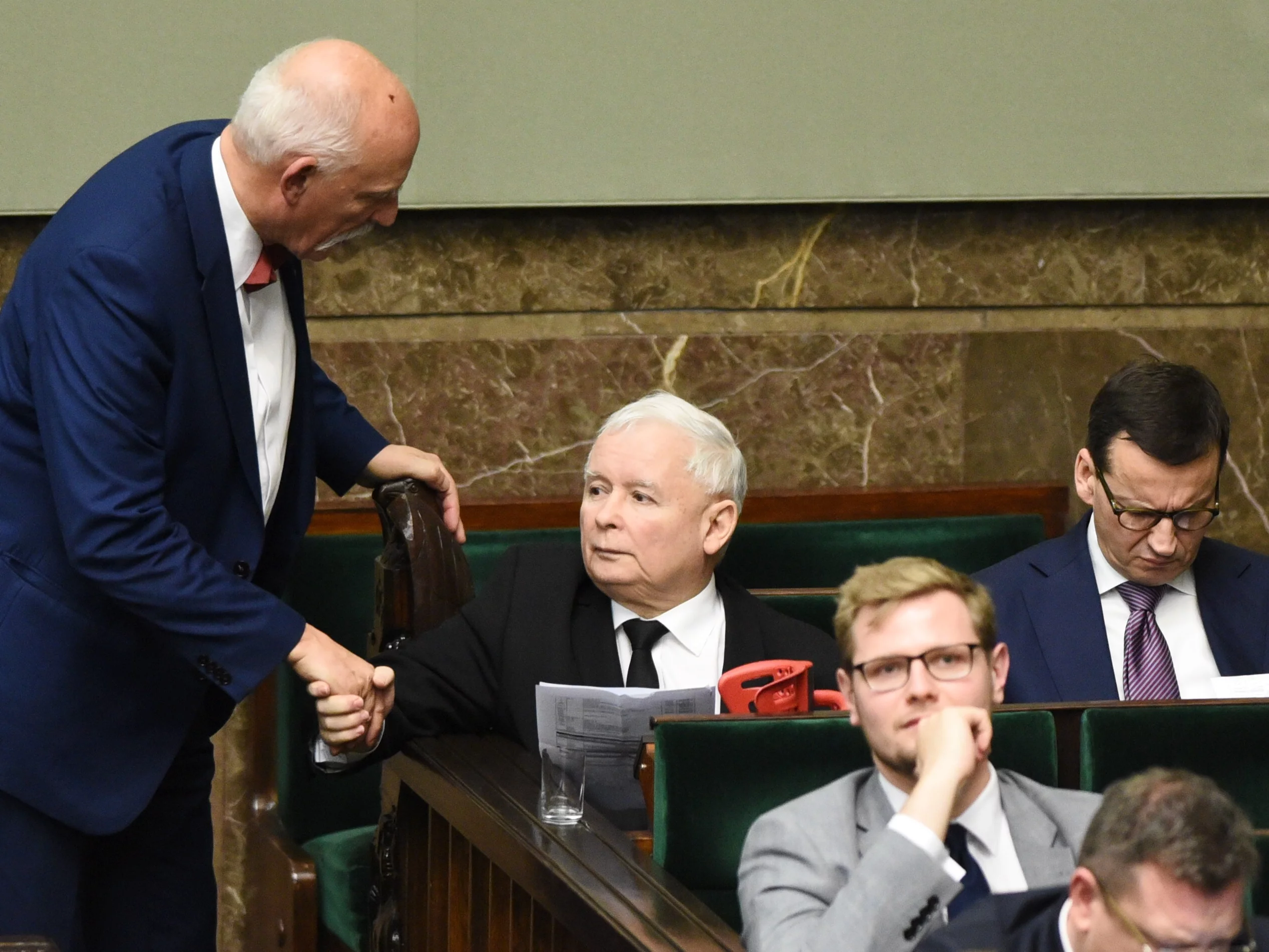 Janusz Korwin-Mikke i Jarosław Kaczyński