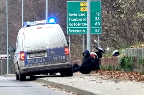 Zatrzymanie kierowcy w Kamieniu Pomorskim