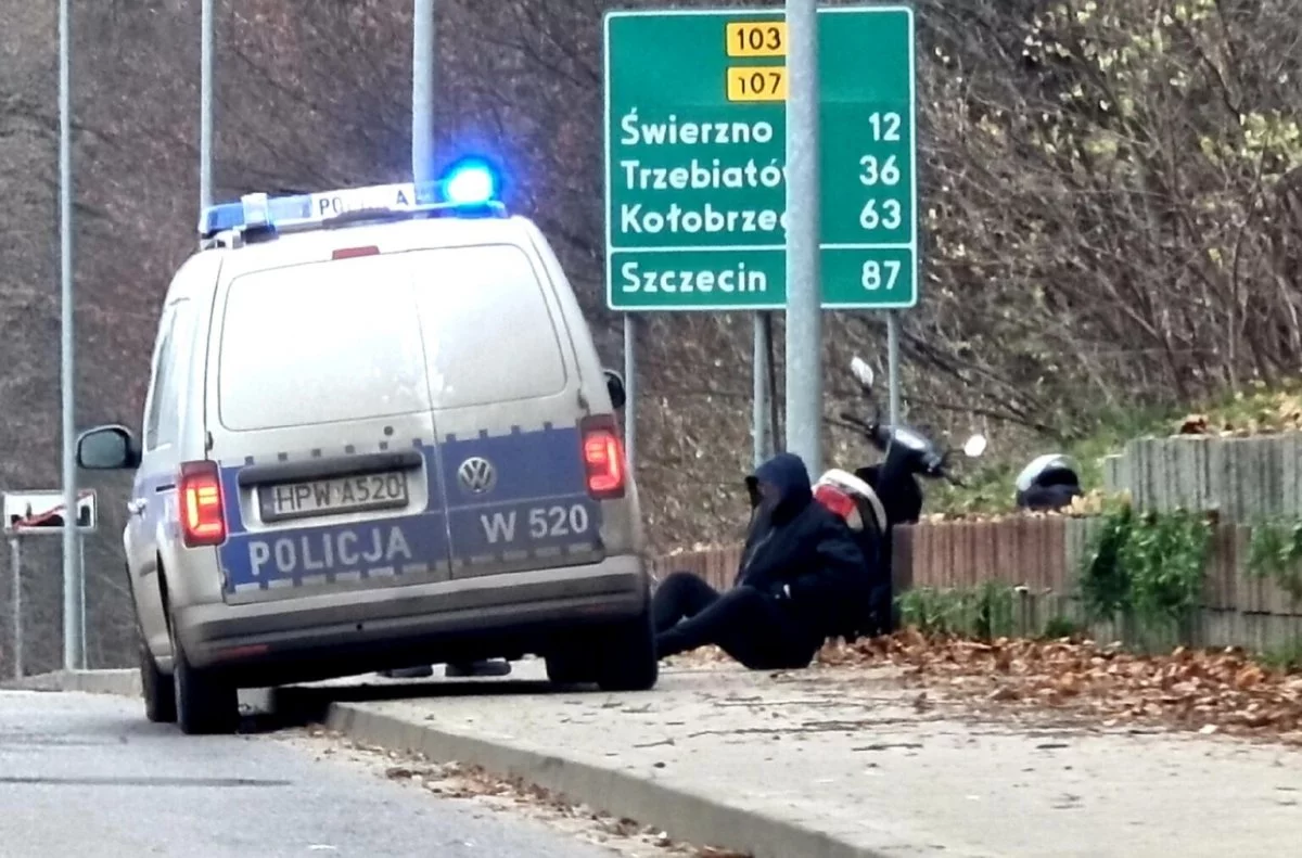 Zatrzymanie kierowcy w Kamieniu Pomorskim