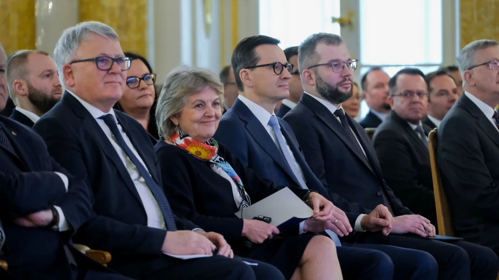 Nicolas Schmit, Elisa Ferreira, Mateusz Morawiecki i Grzegorz Puda