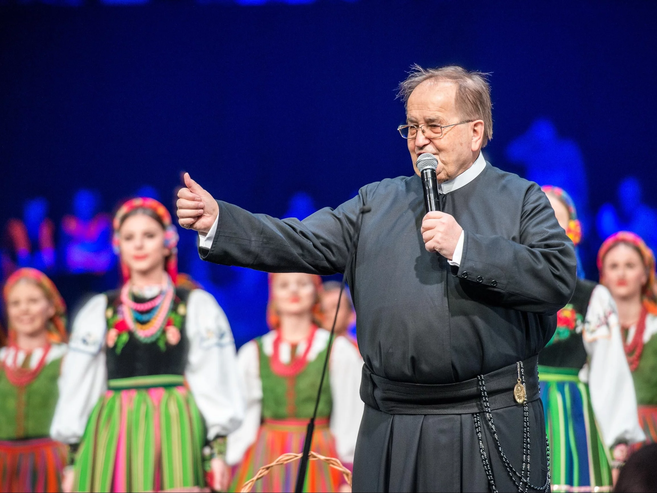 Ojciec Tadeusz Rydzyk na urodzinach Radia Maryja