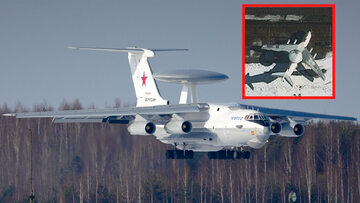 A-50U i zdjęcia satelitarne lotniska w Maczuliszczach