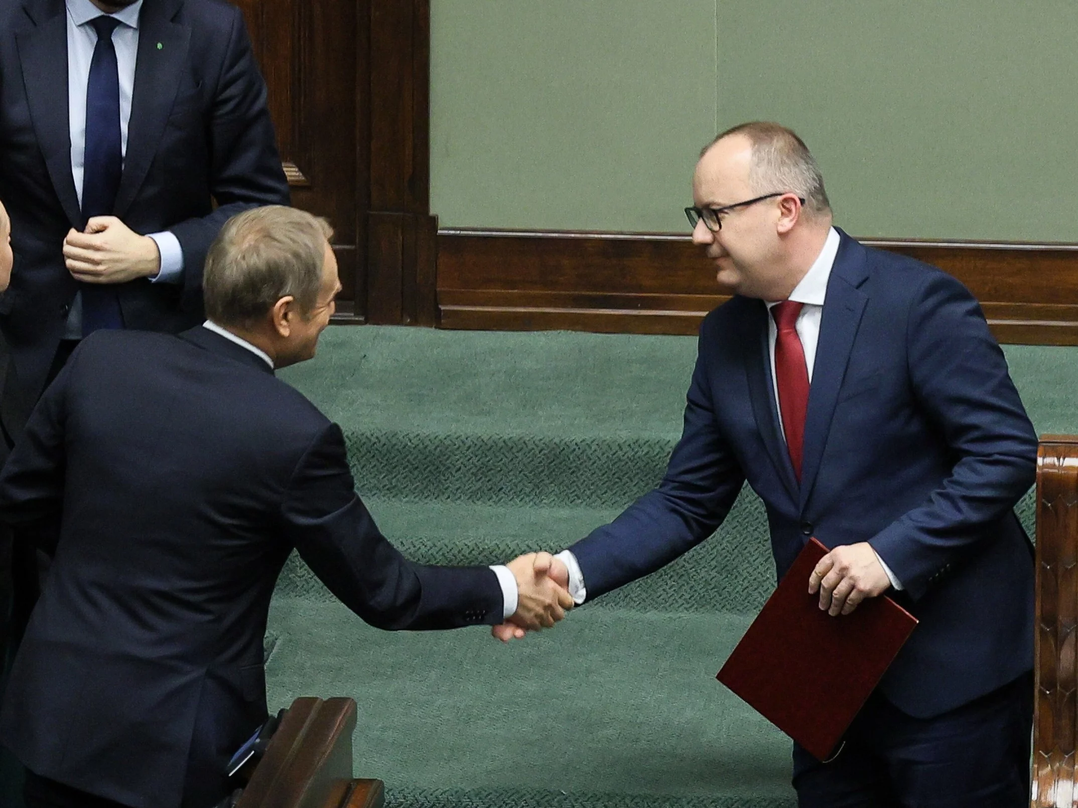 Premier Donald Tusk oraz minister Sprawiedliwości Adam Bodnar