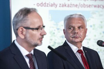 Adam Niedzielski i Waldemar Kraska